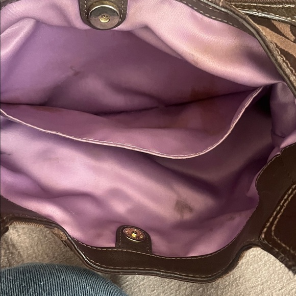 Coach Maggie Madison Op Art Brown Shoulder Bag - Picture 7 of 13